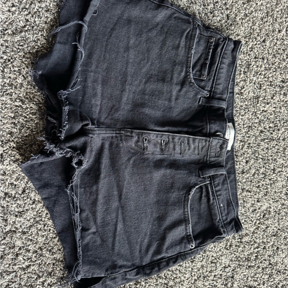 Abercrombie & Fitch Black Jean Shorts
